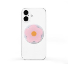 Magnetic Phone Grip Collapsible Cute Floral Series Hold Stand Pink