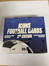 2025 Club Legacyz Icons Soccer 2nd Edition Sealed Hobby Box 6 Display Packs