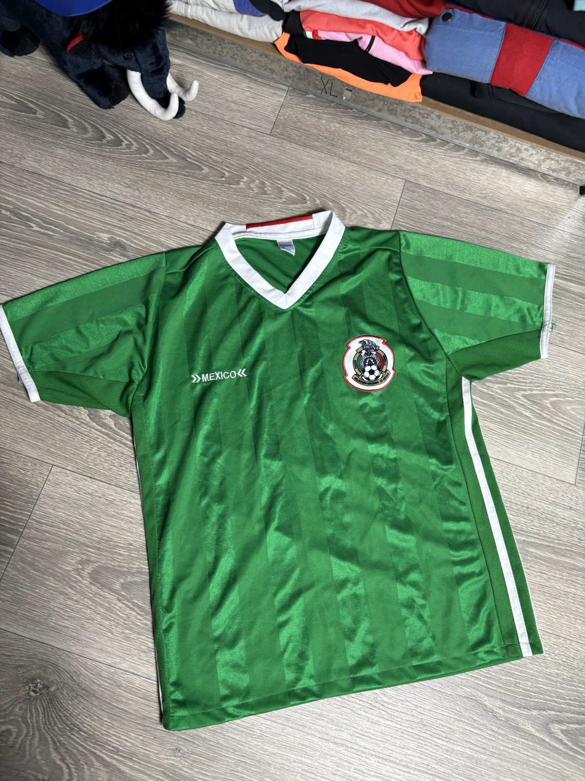 Vintage Remini Mexico Jersey Soccer Football Men Size M Jersey Green Shirt