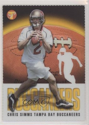 2003 Topps Pristine Gold Refractor Die-Cut 41/75 Chris Simms #81 Rookie RC pn1