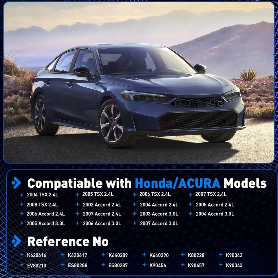 Lower Upper Control Arms& Ball Joint Suspension Kits For 2003-2007 Honda Accord Foto 3 de 4