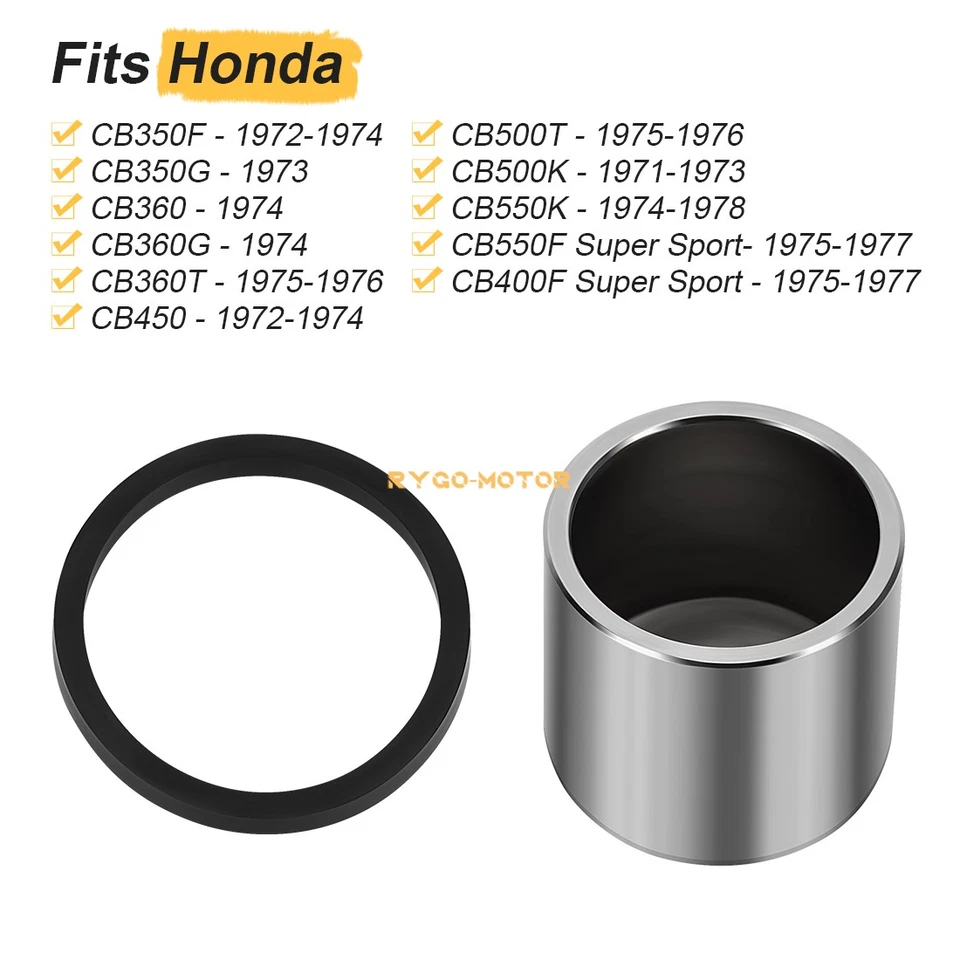 Kit de reconstrucción de pinza de freno para Honda CB350 CB360 CB400F CB450 CB500 CB550 1971-77 Foto 3 de 4