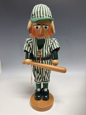 Vintage German Nutcracker Steinbach Baseballer S870 15'' NIB 