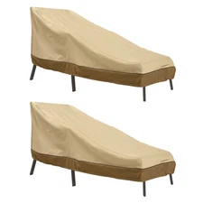 Classic Accessories Veranda Water-Resistant 66 Inch Patio Chaise Lounge Cover...