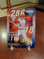 2020 Panini Prizm - Numbers Game Shohei Ohtani #NG-8 Red White & Blue Prizm