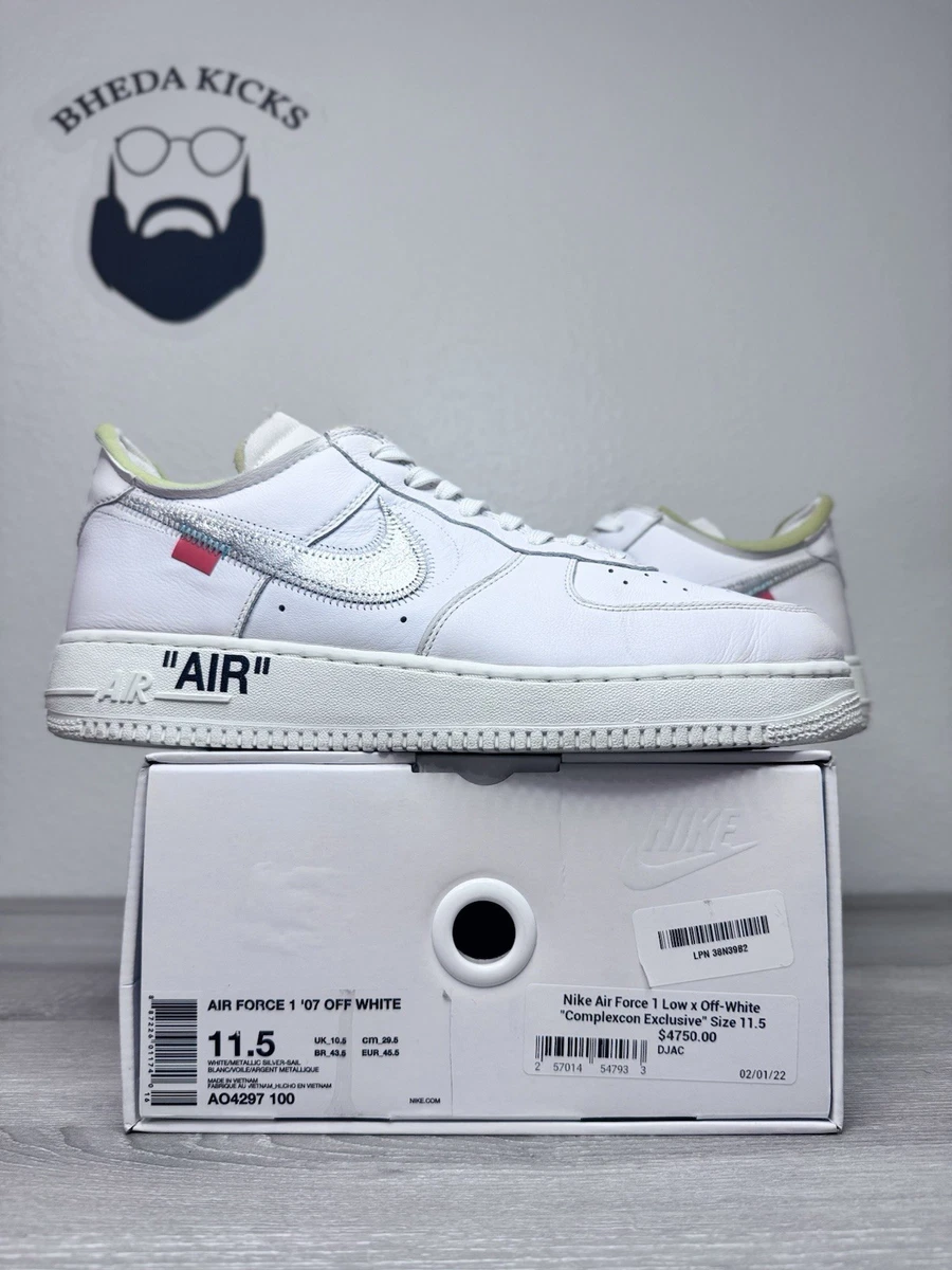 Preços baixos em Nike Off-White x Air Force 1 ComplexCon Exclusive