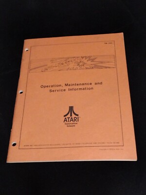 ANTI-AIRCRAFT ARCADE GAME OPERATION MANUAL ATARI 1975