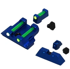 Blue Aluminum Front & Rear Sight Combo Kits Fit G17 G19 G22 G23 G24 G26 G27 G31