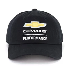 Chevrolet Performance Black Baseball Hat Ball Cap Embroidered Unstructured