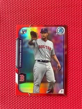 2015 EDUARDO RODRIGUEZ Topps Chrome Red Refractor ROOKIE 4/5