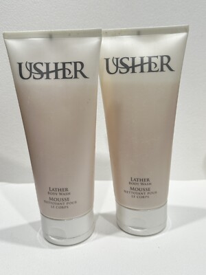Usher by Usher For Women 6.7 oz Lather Body Wash New Without Box Lot Of 2