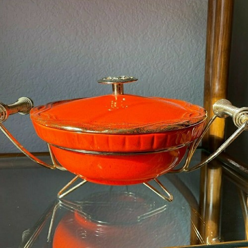 Vintage California Originals USA Casserole Dish 746 Metal Stand - Picture 7 of 7