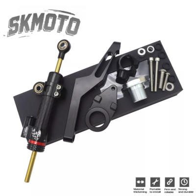 For Kawasaki Ninja ZX636 ZX6R 2009-2025 2023 2024 Steering Damper &Bracket Mount