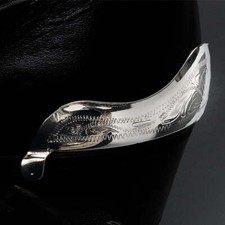 New Western Express's ENGRAVED SILVER HEEL BOOT GUARDS Protect your cowboy boots