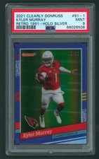 2021 Clearly Donruss Retro 1991 #91-1 Kyler Murray 09/10 Holo Silver PSA 9