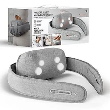 Sharper Image - Realtouch Shiatsu Plus Cordless Neck Massager - Gray