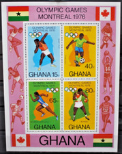 Ghana 1976 Olimpiadi Montreal Foglio nuovo MNH** BF (C.8)