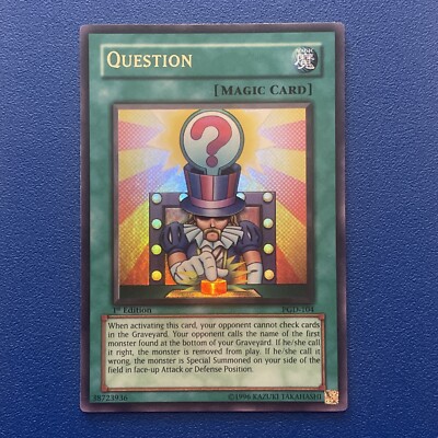 Yu-Gi-Oh! TCG Question Pharaonic Guardian PGD-104 1st Edition Ultra Rare Holo LP