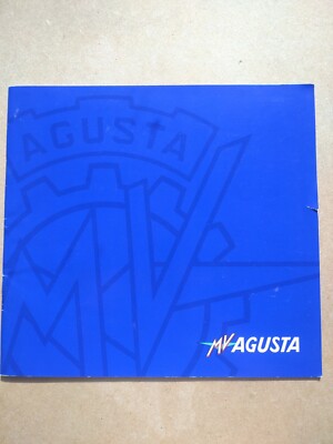 MV Agusta F4 F4S F4S1+1 F4SPR Original Prospekt 6.2001 englisch