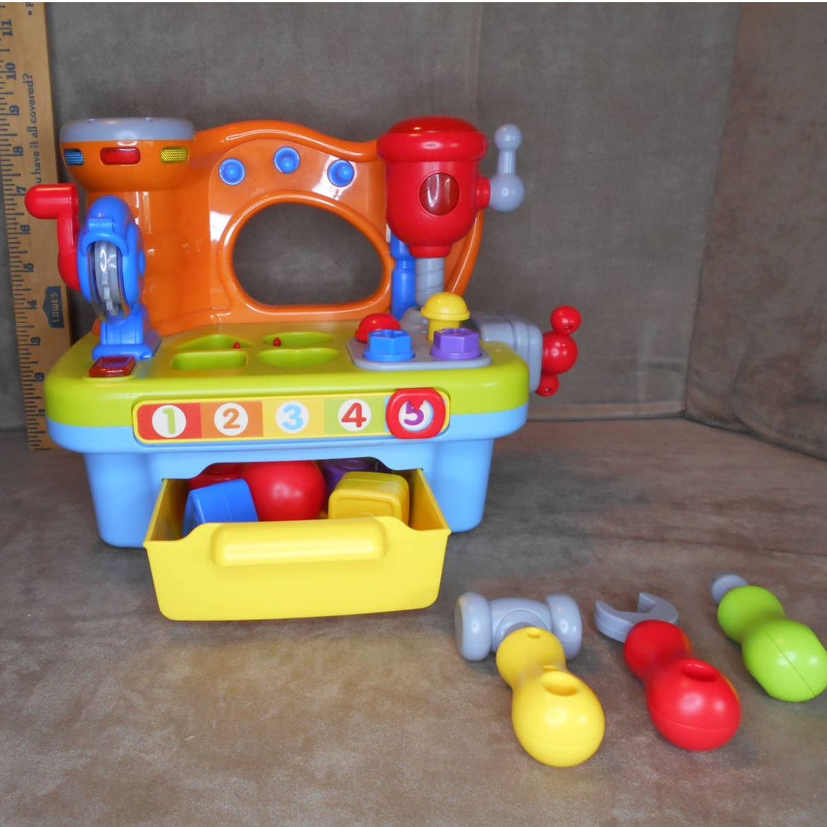 PowerTRC Little Engineer Workbench Musical Shape Sorter Works