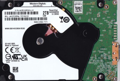 WD20SMRW-59YNDS0 WD s/n: WX82A8 AUG / 2023 2TB 2.5'' USB 3.0 Western Digital