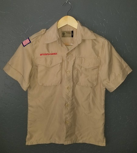 Boy Scouts VENTED Uniform Shirt BSA Microfiber Quick Dry Polyester Youth MD