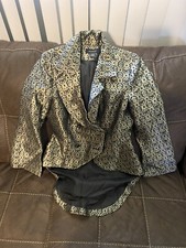 Womens Ashro Suit Jacket Size 6 Metallic 4B11 