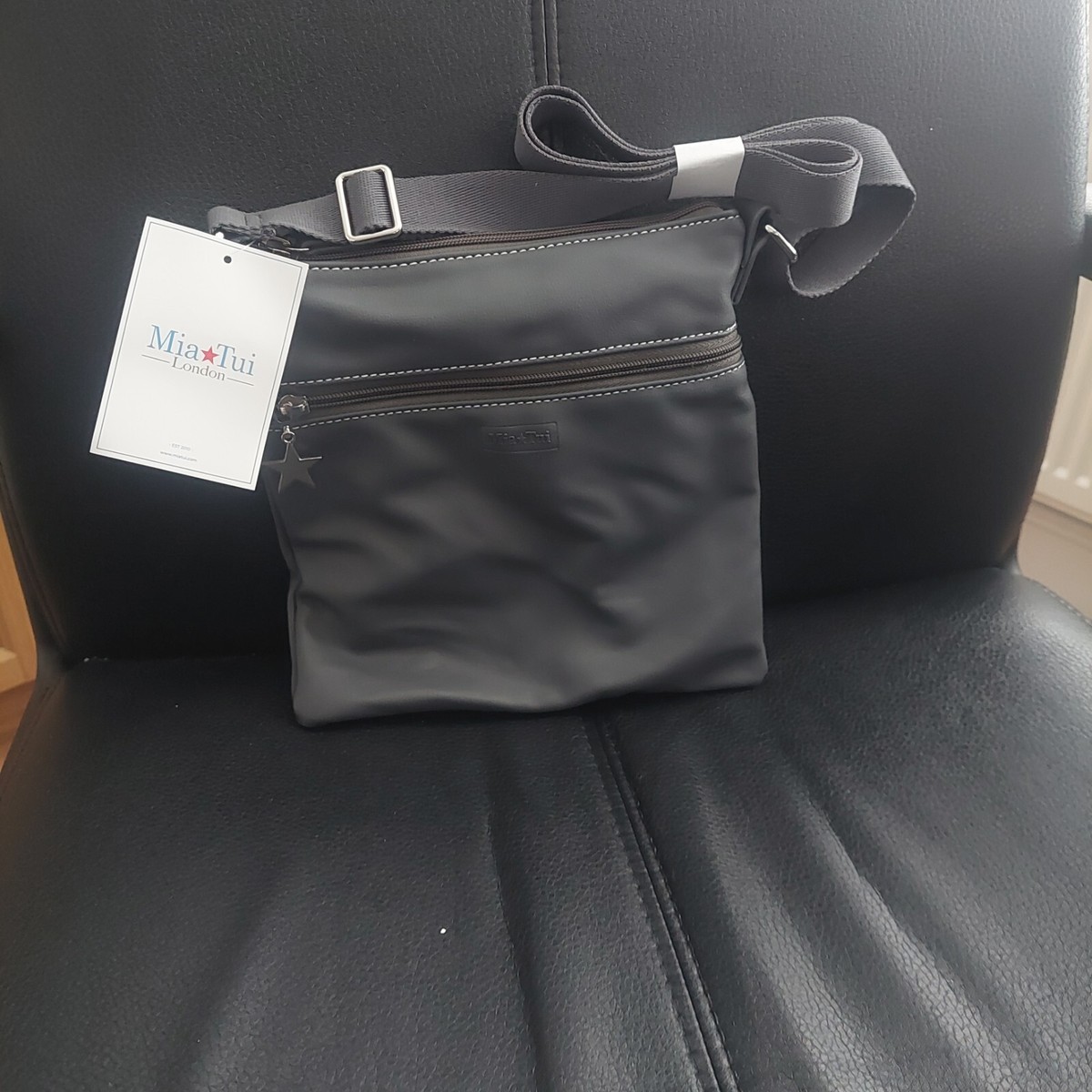 Tui Travel Bag Mia Tui Bags Uk Mia Tui Grey Faux Leather Crossbody