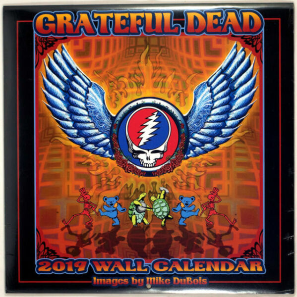 2019-grateful-dead-wall-calendar-rock-by-nmr-calendars-for-sale-online-ebay