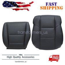 Fits 2009-2014 Acura Tsx Driver Passenger Perforated Leather Seat Cover Black