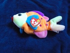 Vintage Ty Beanie Baby, Lips the Fish, 1999, with tags