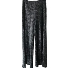 Vintage Harvest Time Womens Bell Bottom Sparkle Disco Pants 7/8