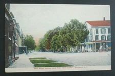 Main Street North from "Busy Corner" Sherburne NY Posted DB Postcard