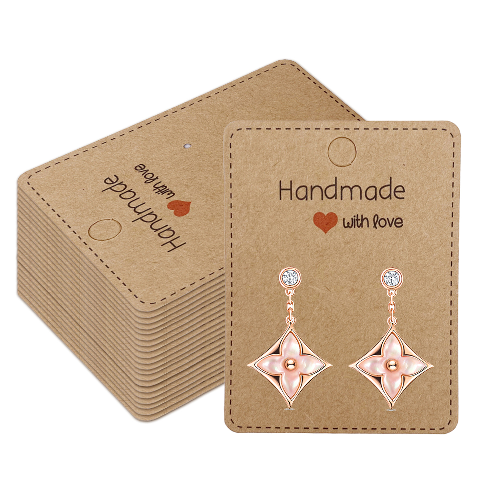 Earring Display Card For Selling Accessories Jewelry Holder Tag