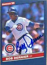 Bob Dernier Autographed 1986 Donruss #266