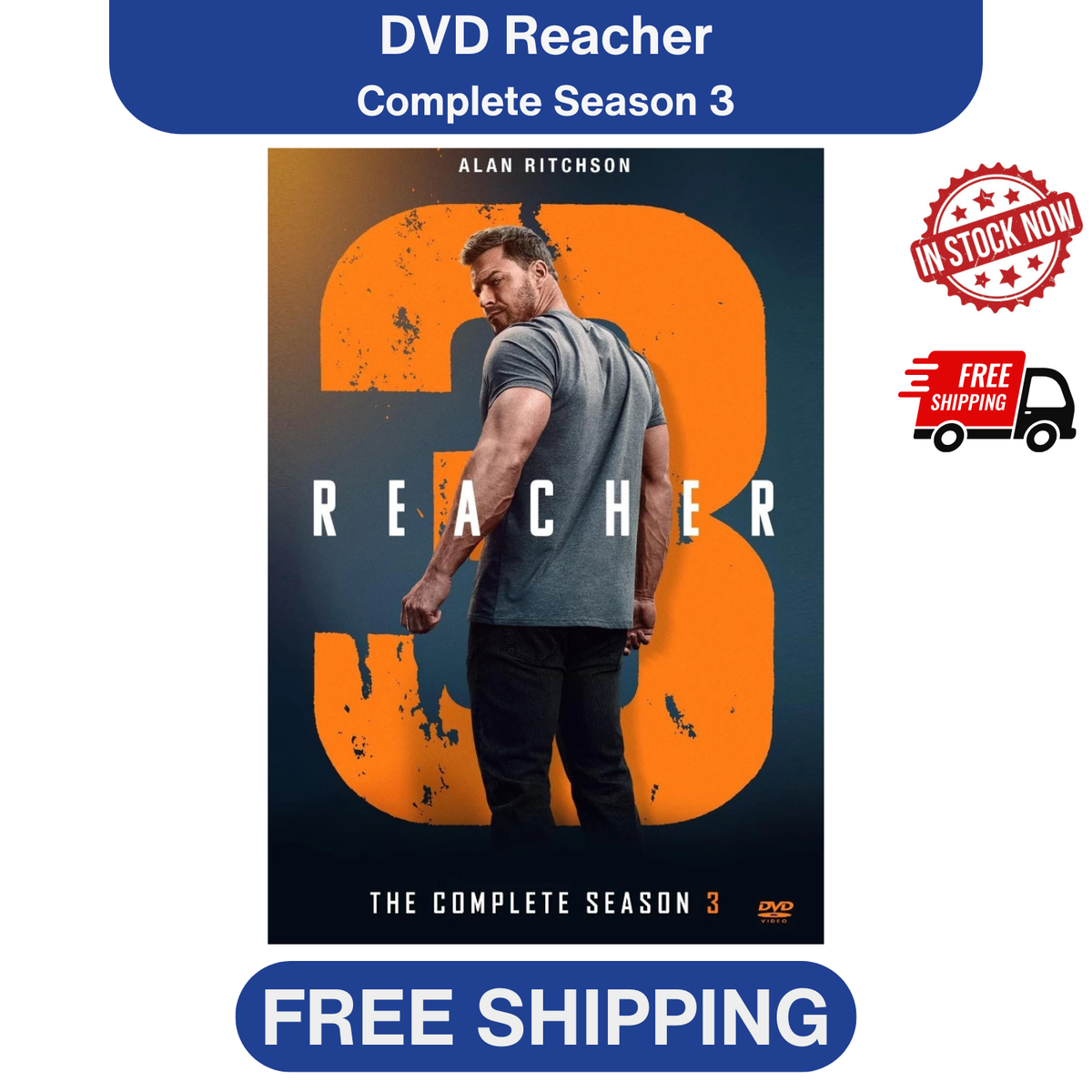 Reacher TV Series DVD Complete Set Season Full HD All