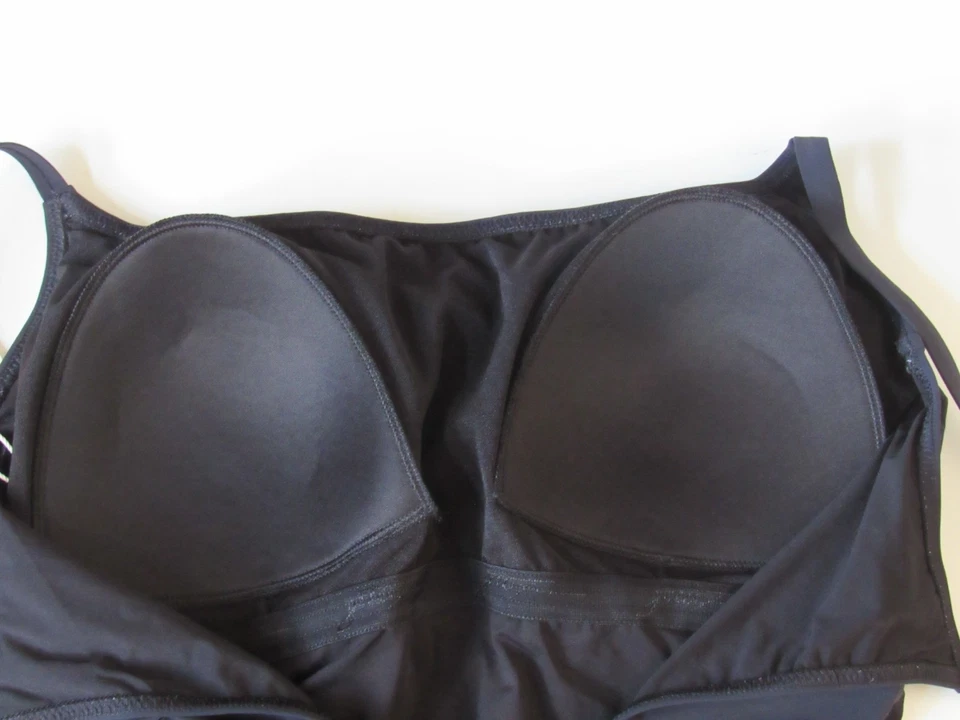 GOTTEX Black Multi Floral One Piece Swimsuit Bathing Suit Size 10 NWT $154 - Image 4 of 4