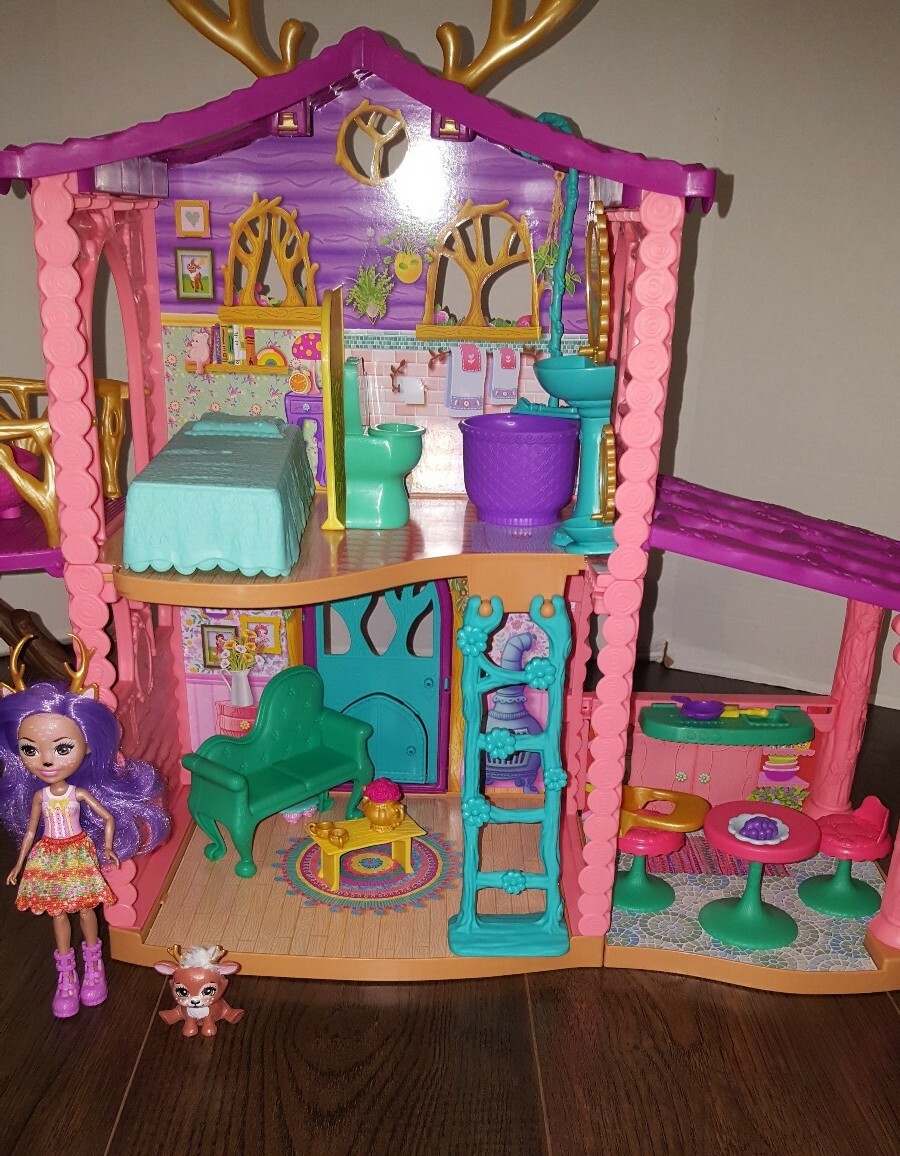 enchantimals cozy deer house playset