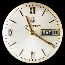 ACCUTRON Bulova Cal 2182 Silver Dial Black Markers