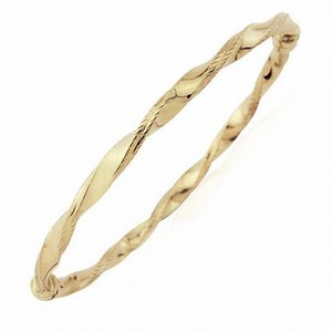 Yellow Gold Bangle Bracelet Twisted Design British Made Hallmarked Image Is Loading Yellow Gold Bangle Bracelet Twisted Design British Made
