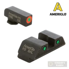 AmeriGlo GLOCK NIGHT SIGHTS SET Gen 1-4 17 19 22 23 24 26 27 33 34 35 37 38 39
