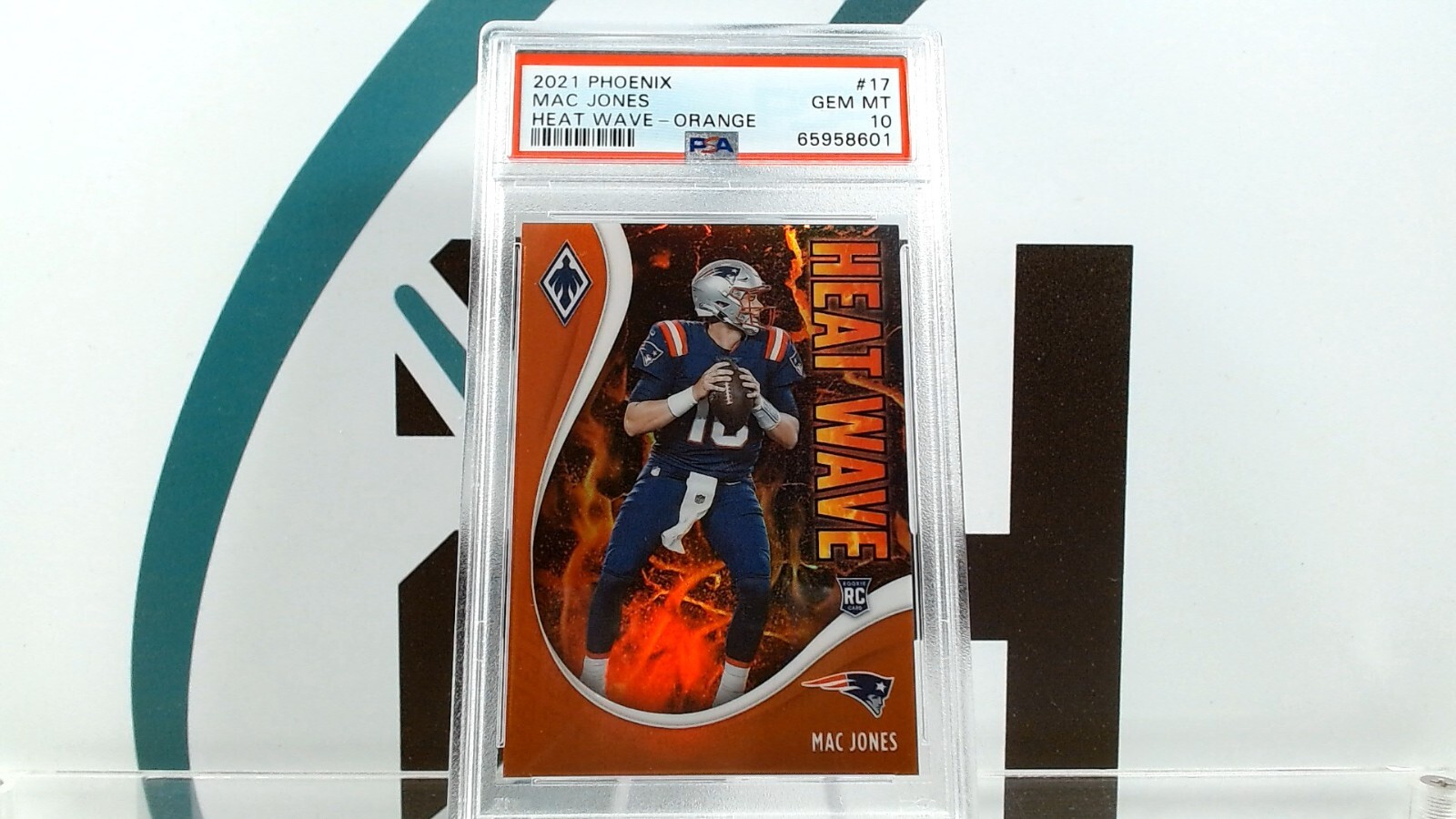 Mac Jones Panini Phoenix Heat Wave #17 Orange