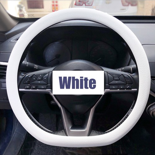 Universal Soft Elastic Silicone Car Steering Wheel Cover Nonslip Cover 14-16Inch - Picture 23 of 32