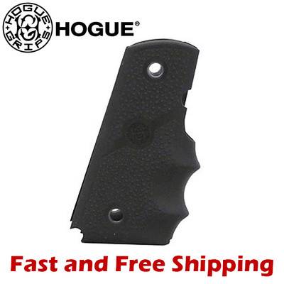 Hogue 1911 Government /Full Size Model 45 ACP Rubber Grip w/Finger Grooves Black
