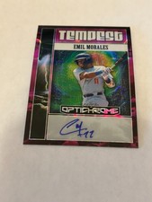 2025 LEAF OPTICHROME  AUTOGRAPH EMIL MORALES   DODGERS ROOKIE #7/8