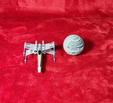 Star Wars Micro Machines Lot of 2 X-Wing Fighter 1996 Death Star 1995