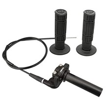 Twists Throttle Grip,Dirt Bike Grips with Throttle Cable and Handlebar Black