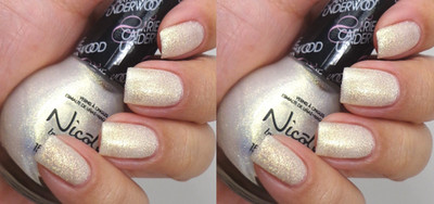 2 Nicole OPI Carrie Nail Polish SING YOU LIKE A BEE U08 White Gold Fleck Wedding