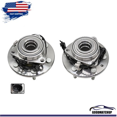 #ad #ad 4WD Front Wheel Bearing Hub Pair For Silverado Sierra 1500 Yukon XL 1500 $89.09