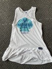 GIRLS DISNEY YACHT CLUB WHITE SUN DRESS LARGE — photo 1
